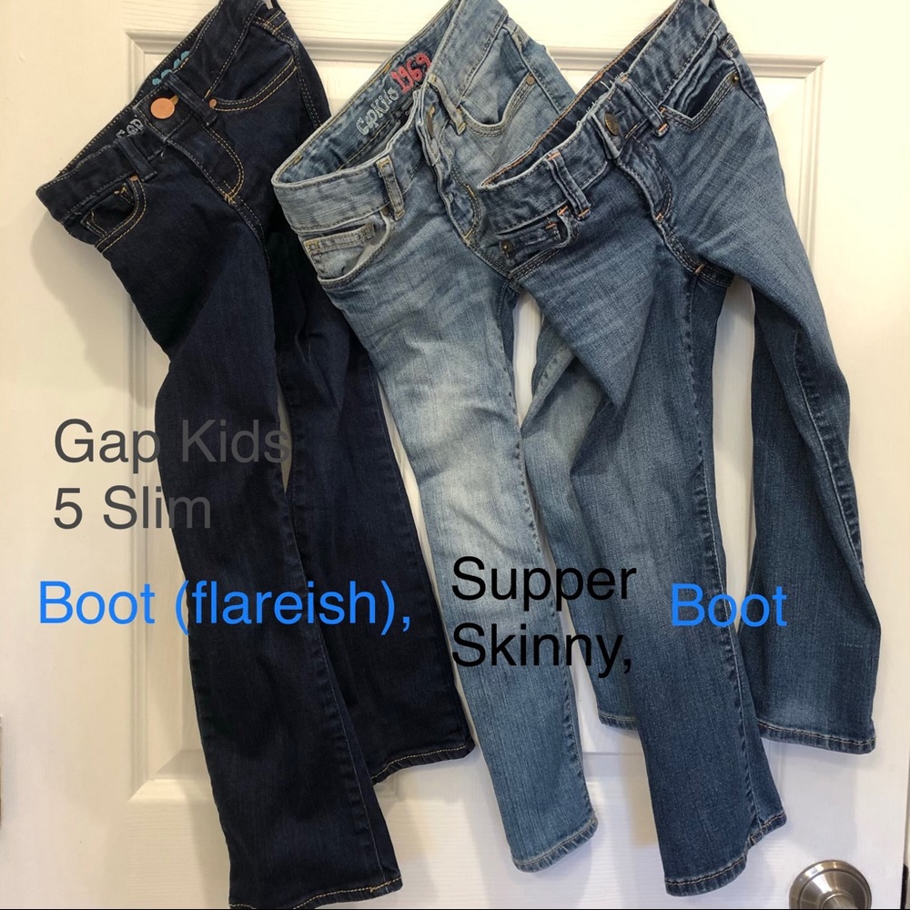Gap Kids, 5 slim girls vguc jeans; all 3